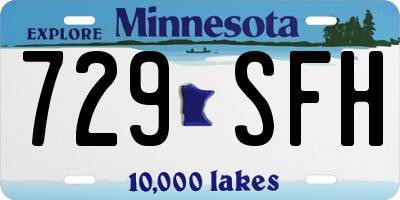 MN license plate 729SFH