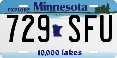 MN license plate 729SFU