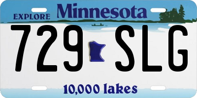 MN license plate 729SLG