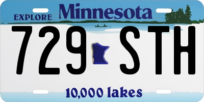 MN license plate 729STH