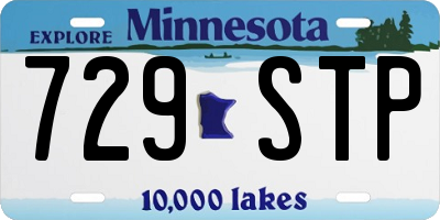 MN license plate 729STP
