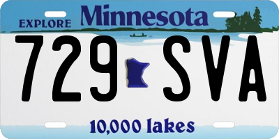 MN license plate 729SVA
