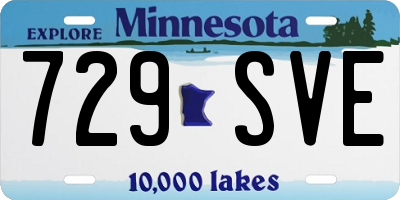MN license plate 729SVE