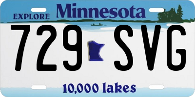 MN license plate 729SVG