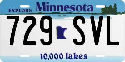 MN license plate 729SVL