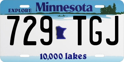 MN license plate 729TGJ