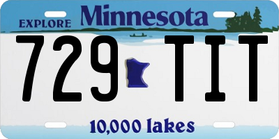MN license plate 729TIT