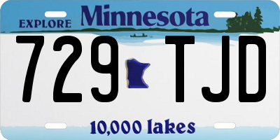 MN license plate 729TJD