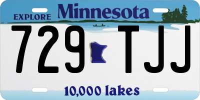 MN license plate 729TJJ