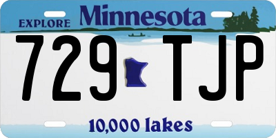 MN license plate 729TJP