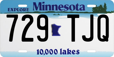 MN license plate 729TJQ