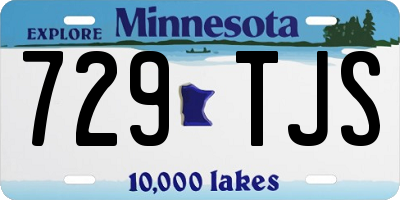MN license plate 729TJS