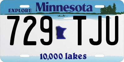 MN license plate 729TJU