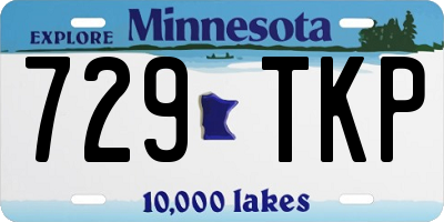 MN license plate 729TKP