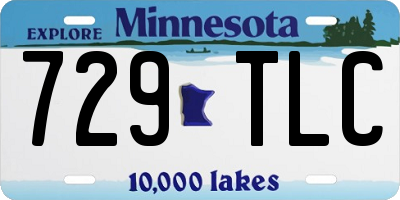 MN license plate 729TLC