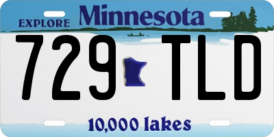MN license plate 729TLD