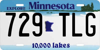 MN license plate 729TLG