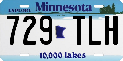MN license plate 729TLH