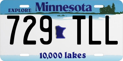 MN license plate 729TLL