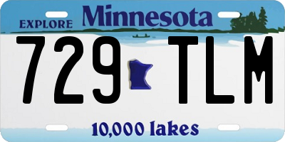 MN license plate 729TLM
