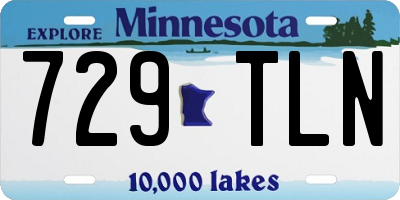 MN license plate 729TLN