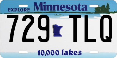 MN license plate 729TLQ