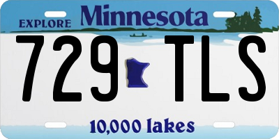MN license plate 729TLS