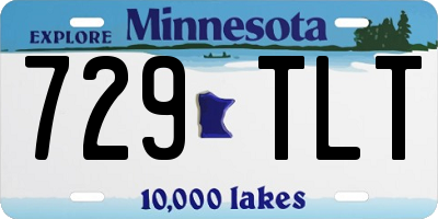 MN license plate 729TLT