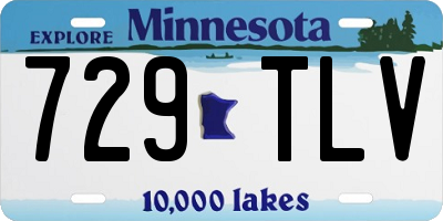MN license plate 729TLV