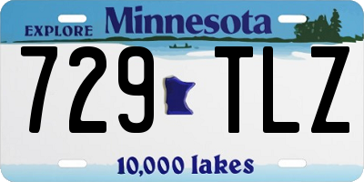 MN license plate 729TLZ