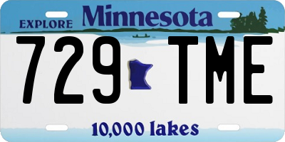 MN license plate 729TME
