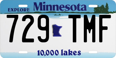 MN license plate 729TMF