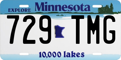 MN license plate 729TMG