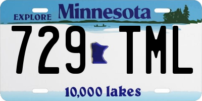 MN license plate 729TML