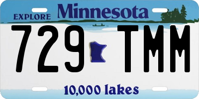 MN license plate 729TMM