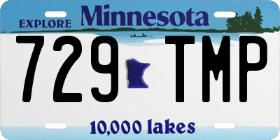 MN license plate 729TMP