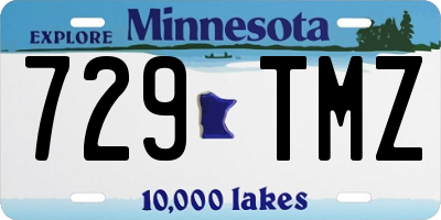 MN license plate 729TMZ