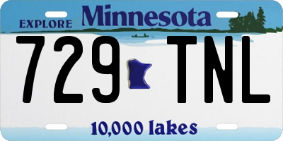 MN license plate 729TNL