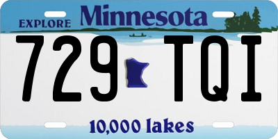 MN license plate 729TQI