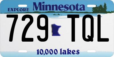 MN license plate 729TQL