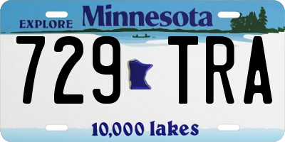 MN license plate 729TRA