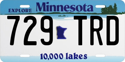 MN license plate 729TRD