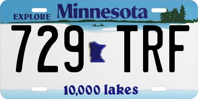 MN license plate 729TRF