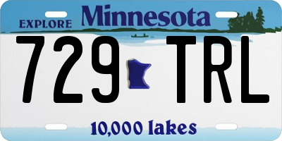 MN license plate 729TRL