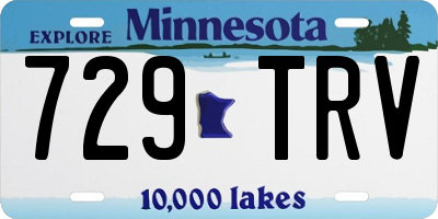 MN license plate 729TRV