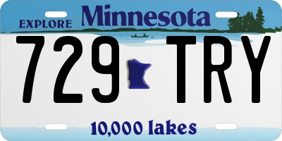 MN license plate 729TRY