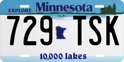 MN license plate 729TSK