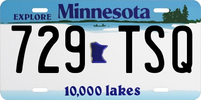 MN license plate 729TSQ