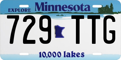 MN license plate 729TTG