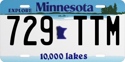 MN license plate 729TTM